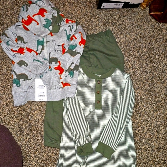 NWT CARTER'S just one you 2T dinosaur 3 piece set - Picture 1 of 2